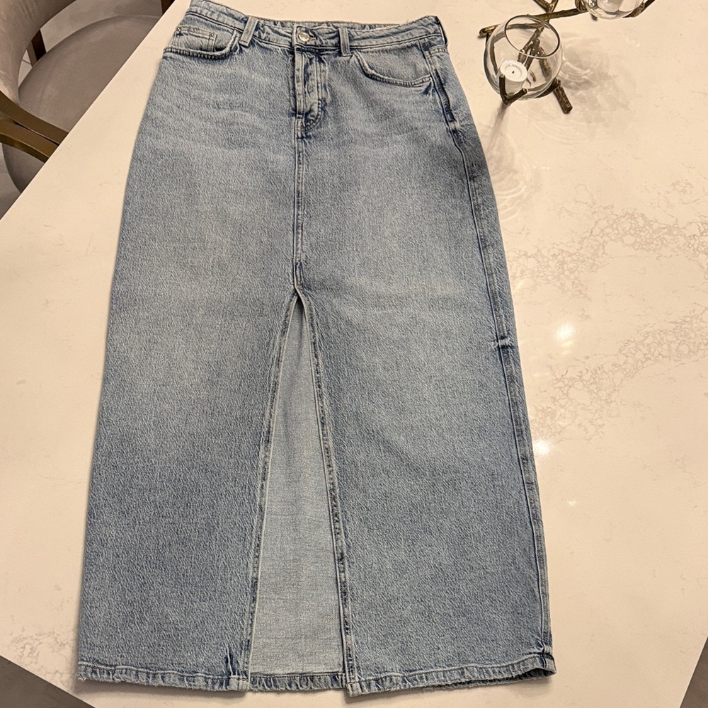 Zara Light Blue Denim skirt